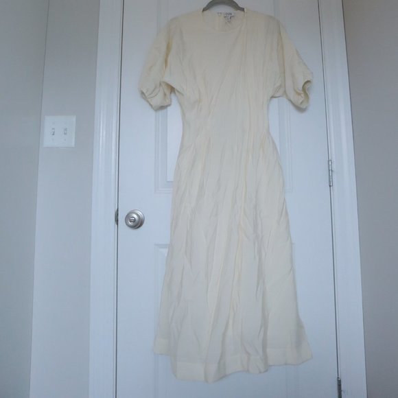 COS Cream Midi Dress - Size 8 (New with Tag!) - Picture 1 of 4